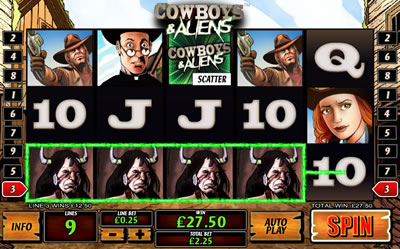 Cowboys and Aliens Slots