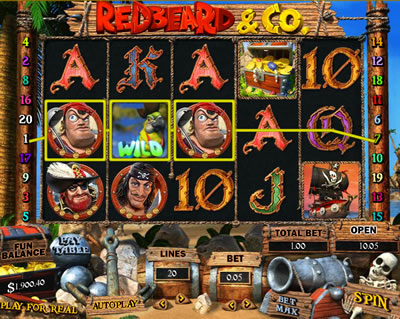 Redbeard and Co 3D Slots