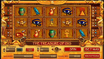 The Tresure of Isis slots