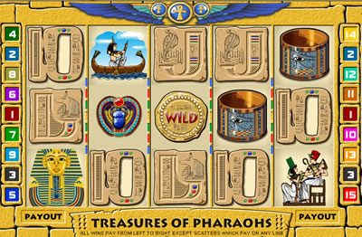 Treasures of Pharaohs Online Slots