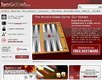 PartyGammon Online Backgammon