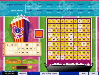 Free Pop Bingo Game