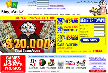BingoWorkz Bingo Online
