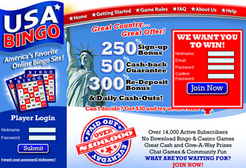 USA Bingo Online