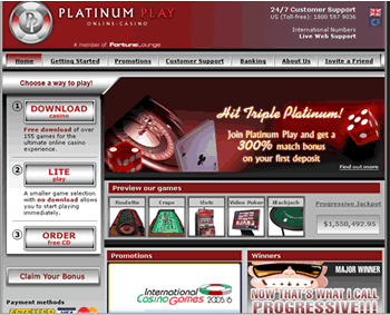 Casino Platinum Play en Línea