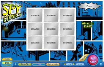 Spy Comics Scratch Off Game