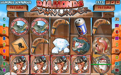 Diamonds Down Under Slots