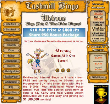 Cashmill Online Bingo