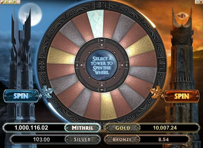 Lord of the Rings Jackpot Wheel
