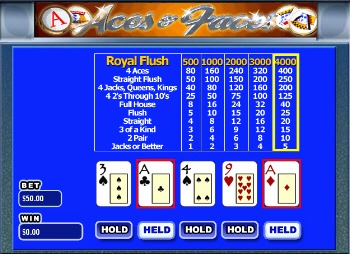 Aces and Faces Video Poker