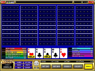 Aces and Faces 50-Hand Video-Poker
