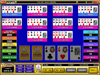 Deuces Wild 10-Hand Online-Video-Poker