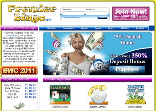 Premier Online Bingo Room