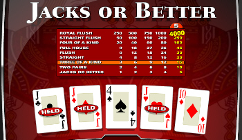 Jacks or Better Video Poker