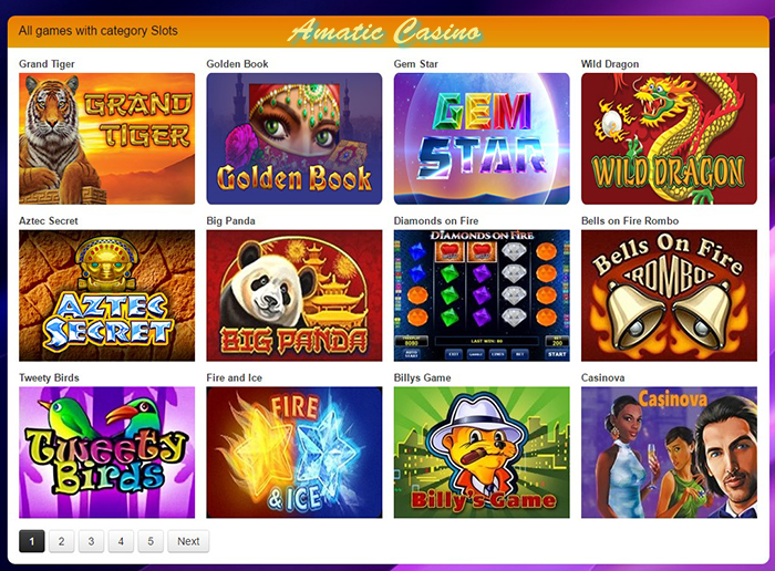 Amatic casino games play